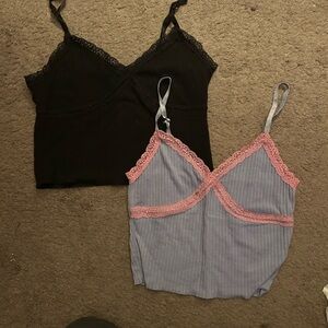 Wild Fable Black and Blue Camisole Duo